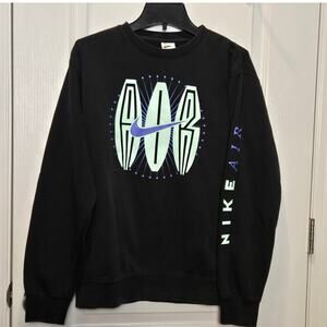 Nike Air Swoosh Crew Neck Sweatshirt Black sz M DN5157-010